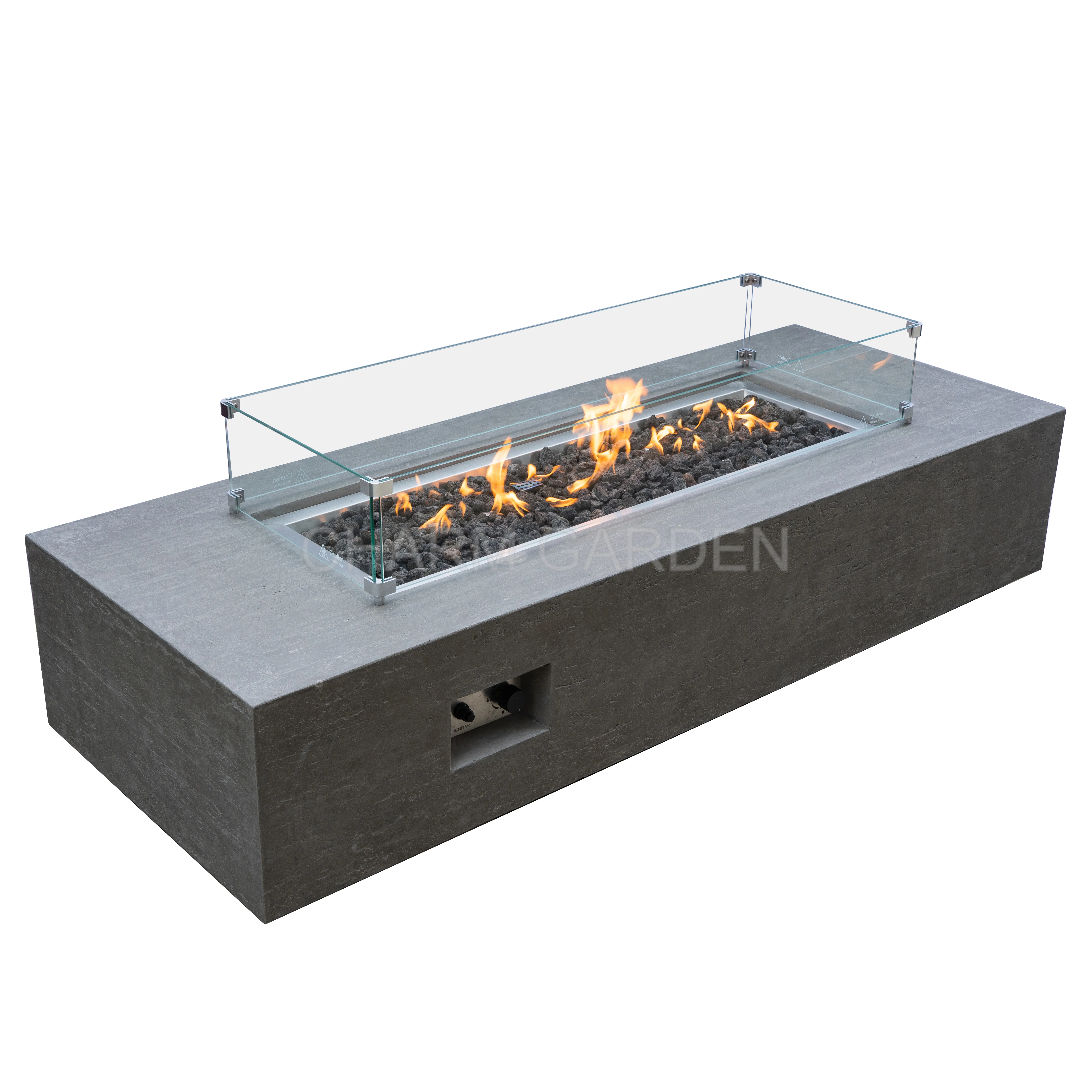 Hot Sale Outdoor GFC/GFRC Heater Cast Concrete Fire Cube