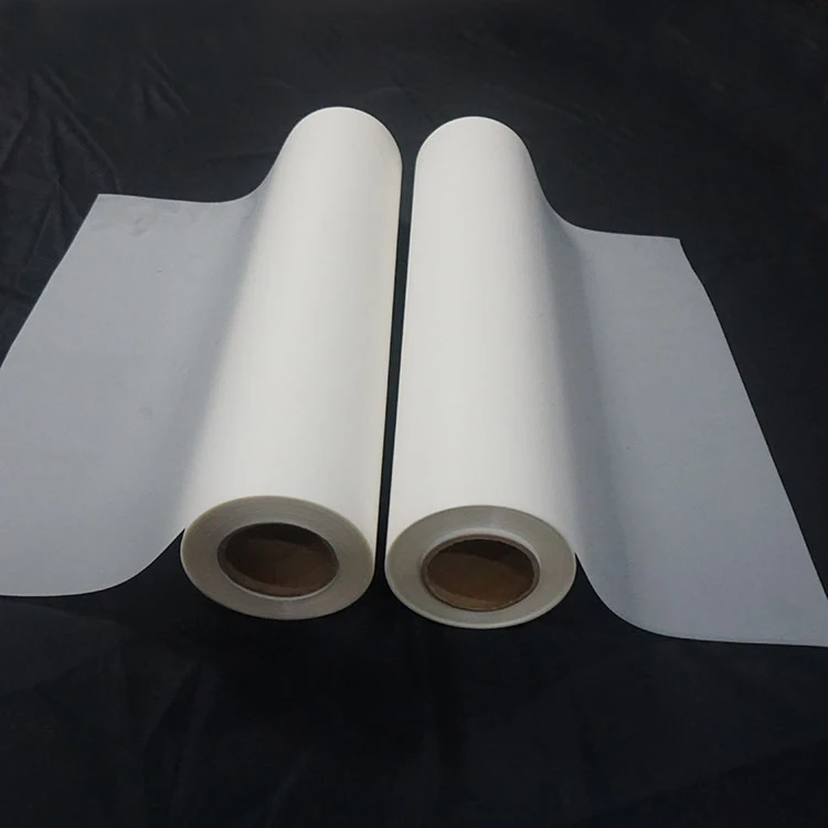 Custom size double single side dtf film roll 60cm 30cm 33cm dtf paper pet film roll for digital inkjet heat transfer printing