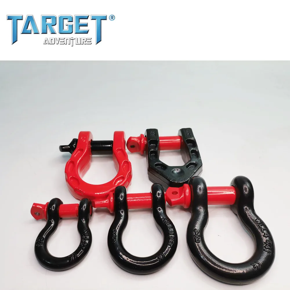 U.S. Type Galvanized Carbon Steel Screw Pin Shackle Drop Forged Anchor Bow 3/4 Shackle