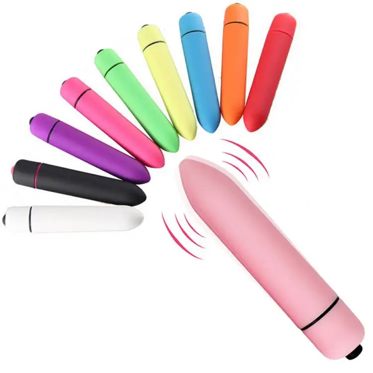 Multicoloured 10 Frequencies Couples Flirting Mini G Spot Waterproof Clitoris Stimulator Sex Toy Bullet Vibrator