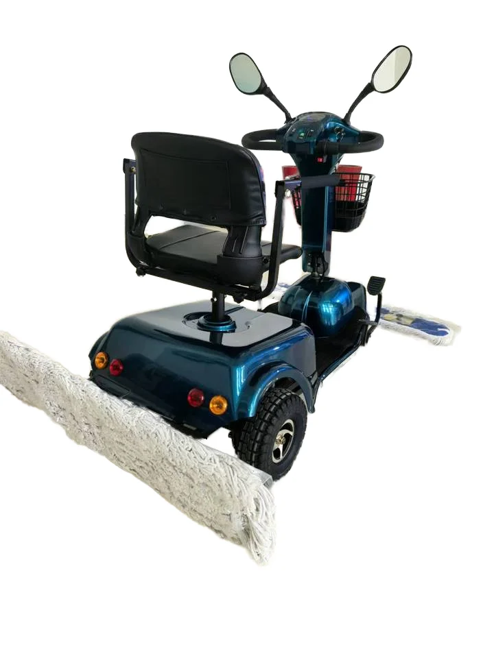 Electric Dust Carts Cleaning Mopping Car Electric Dust Trolley Cleaning Machine Pushing Driving Mop Multifunctional Floor Mop