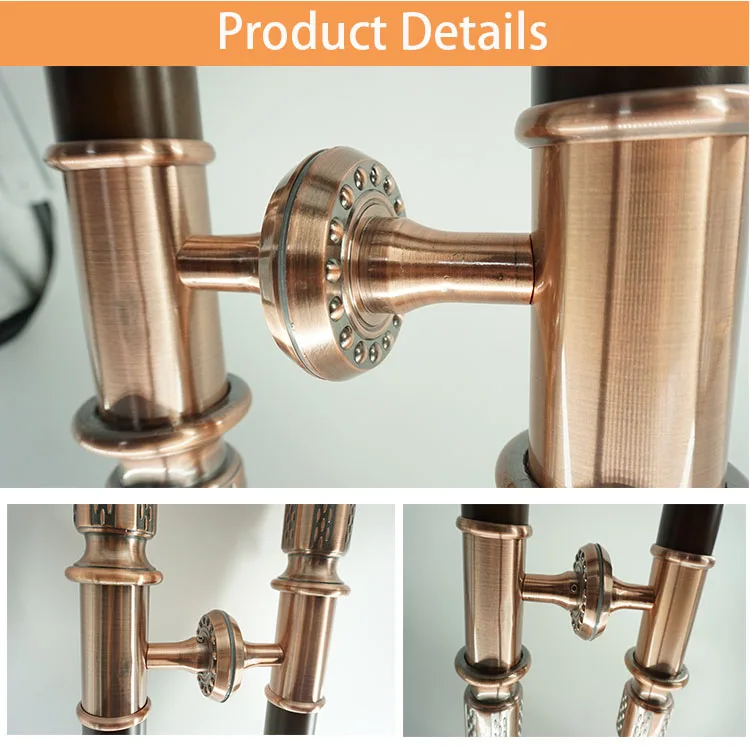 red bronze black wood vintage classical hotel villa office apartment beauty shop shopping mall glass wooden door handle pull bar