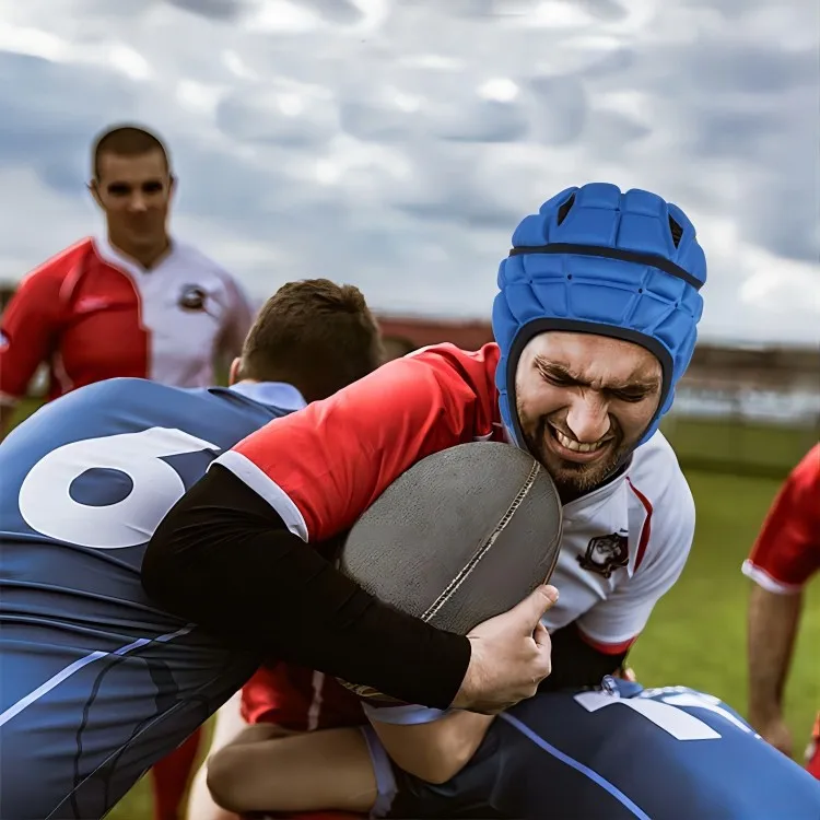 Professional Football Soccer Goalkeeper Headgear Comfortable Sports Rugby Crash Helmet