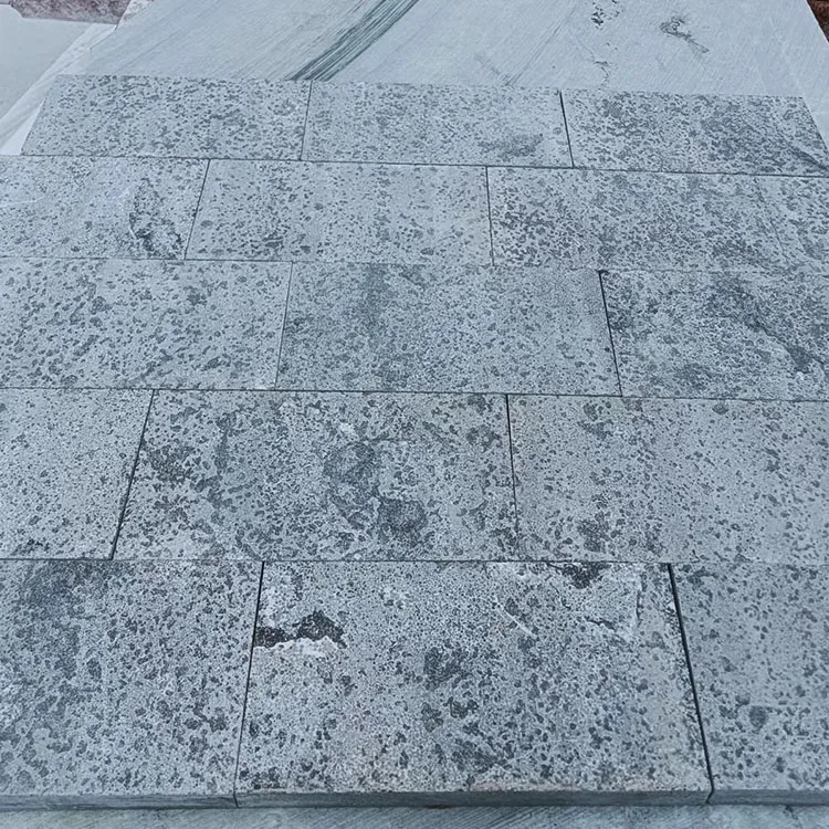 Заводская цена серая синяя Известняковая напольная плитка уличная для дорожек и