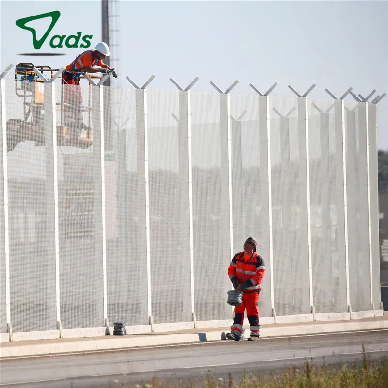 Easily Assembled Waterproof 358 Safety Guardrail Panel Metal Railing Customized Anti Climb Fencing PVC Fence for Airport