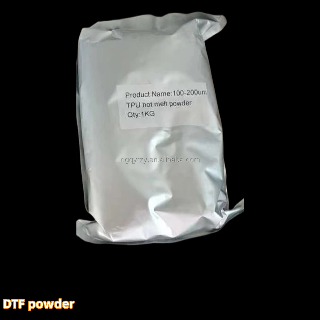 DTF клейкий ТПУ порошок белый термоплавкий для