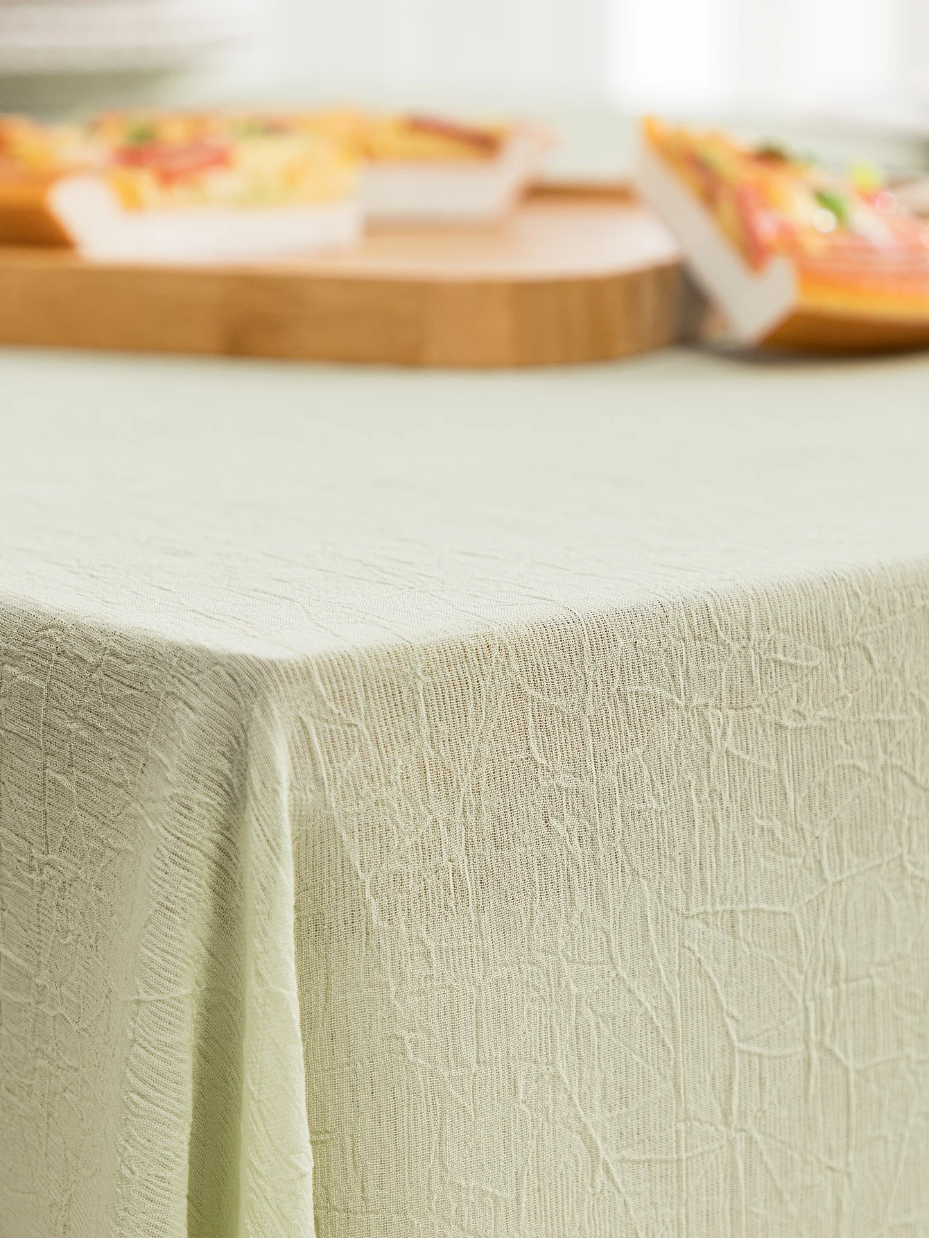Super soft solid table cloth white light green grey stain table path for wedding banquet garden party decorative