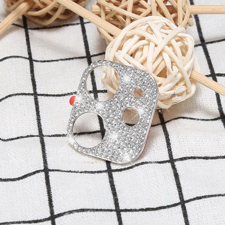 
Luxury Diamond 3D Tempered Glass Camera Screen Protector For iPhone 11 12 Pro Max Lens Protector 