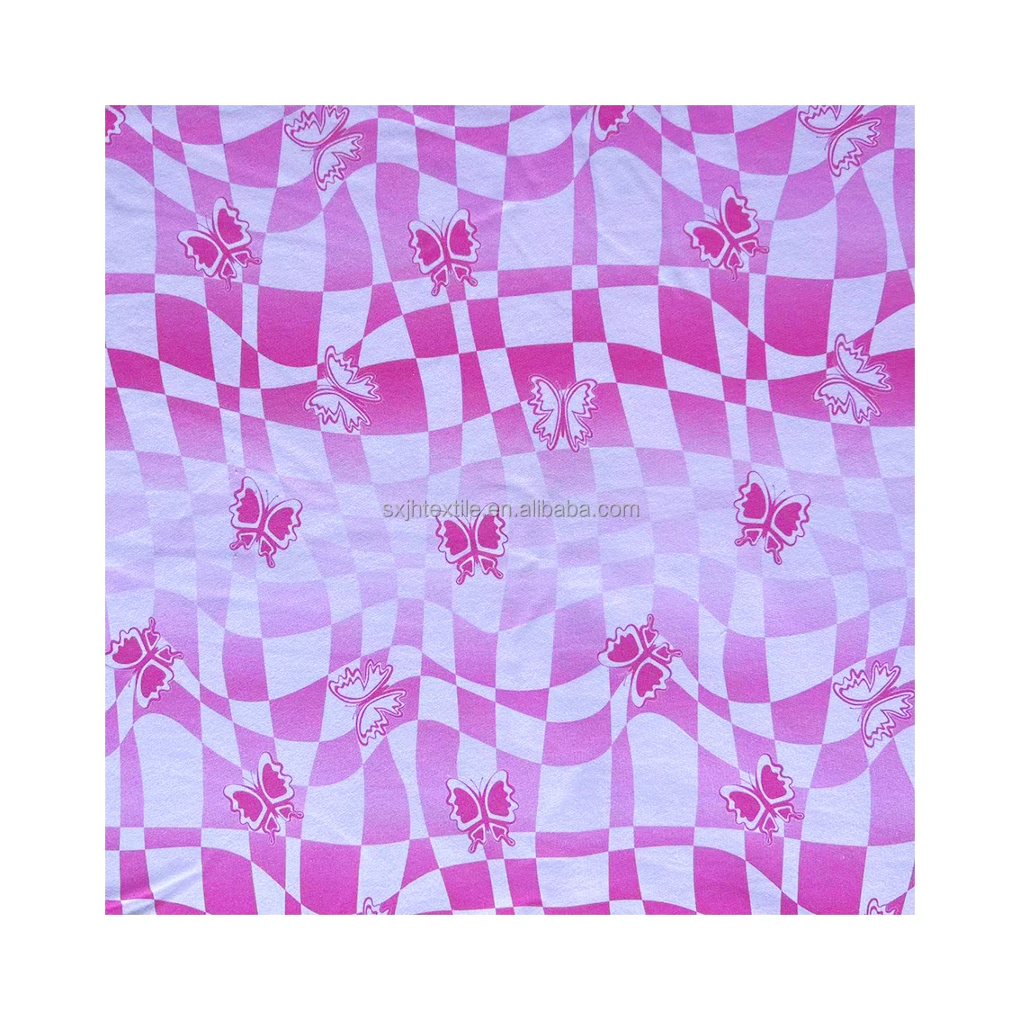 Custom Digital Printed soft thick 360GSM 100% Cotton fleece backed french terry fabric