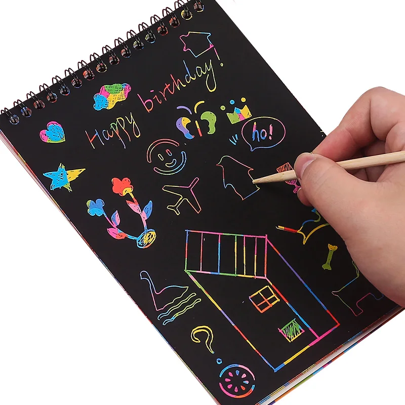 Drawing Book Scratch Painting Student Prizes Kindergarten Painting Scratch Paper