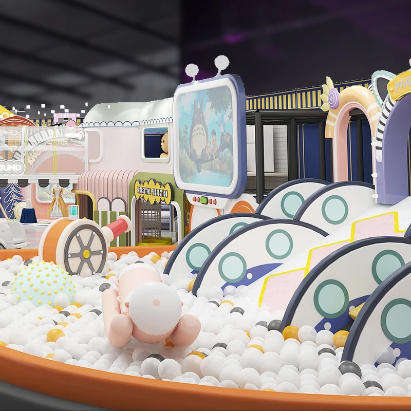 Commercial Minimalist Shade Sandy Slide Molding Playground Plastic House Pool Ball Grande