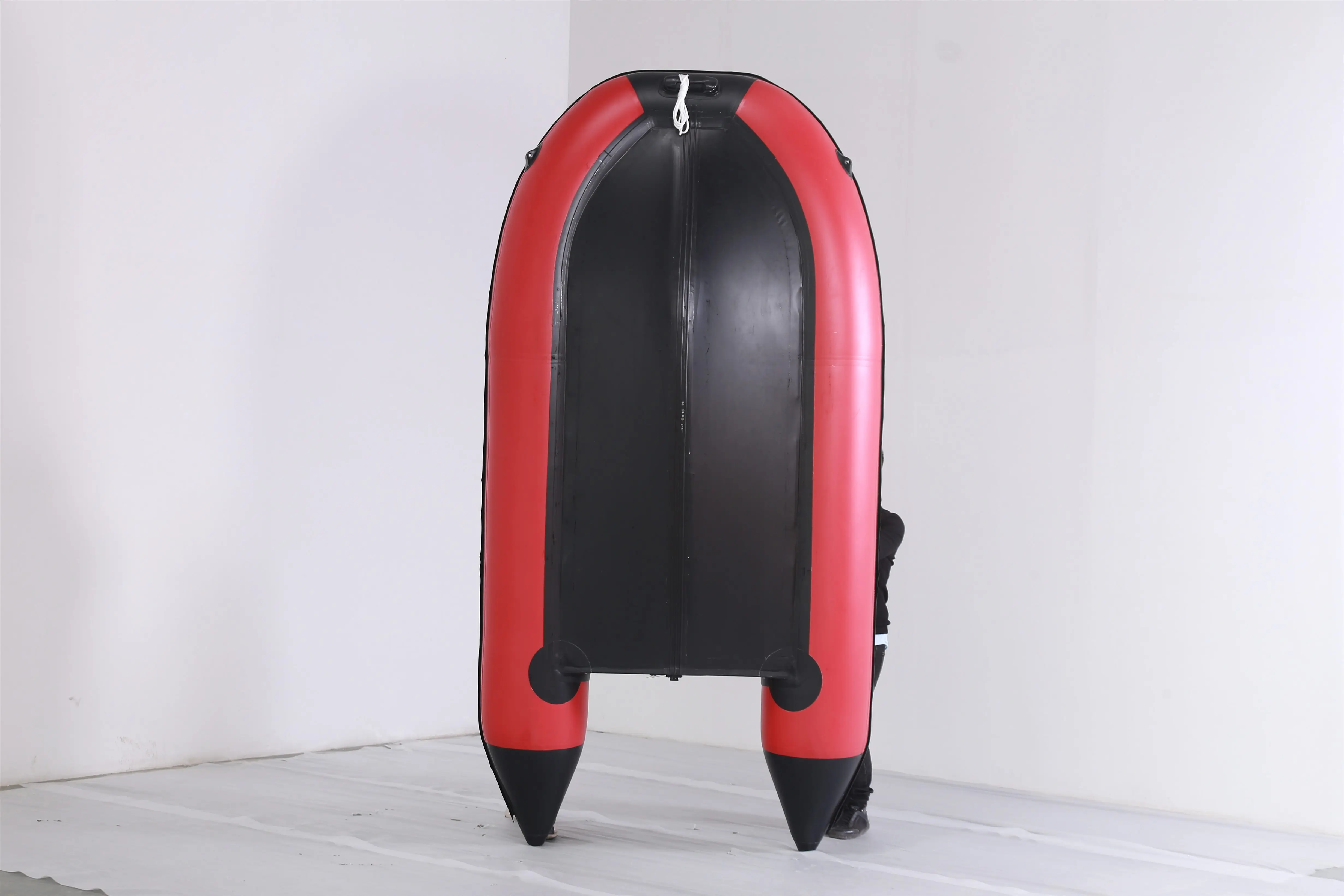 14 ft PVC inflatable fishing boat with paddle 4.3 m marine PVC boat with aluminum floor for rescue on the sea