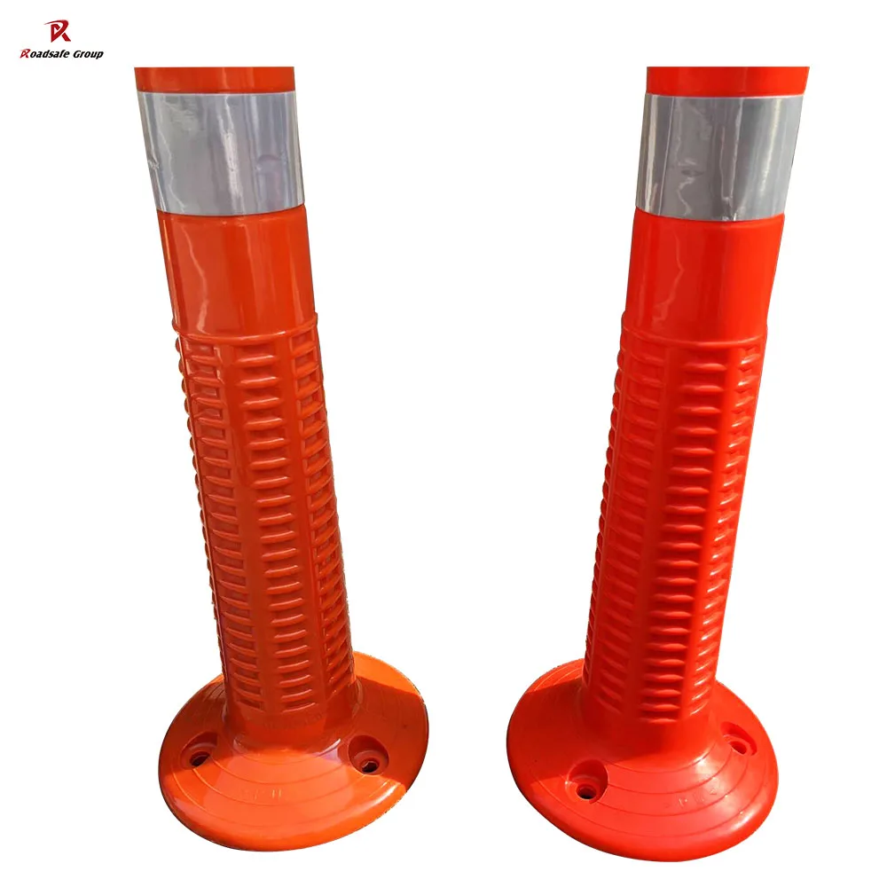 Safety Post Delineator Road Safety Bollard 750mm Flexible Bollard PU Traffic Post