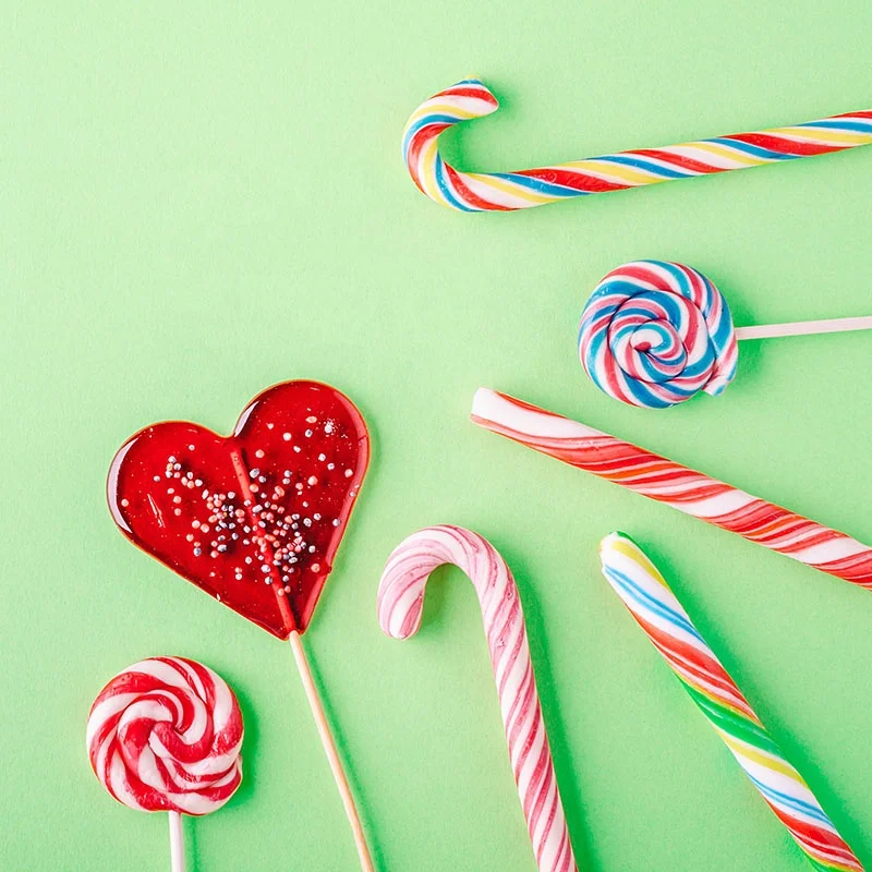 Custom handmade Candy hard heart shaped lollipop sweet candy