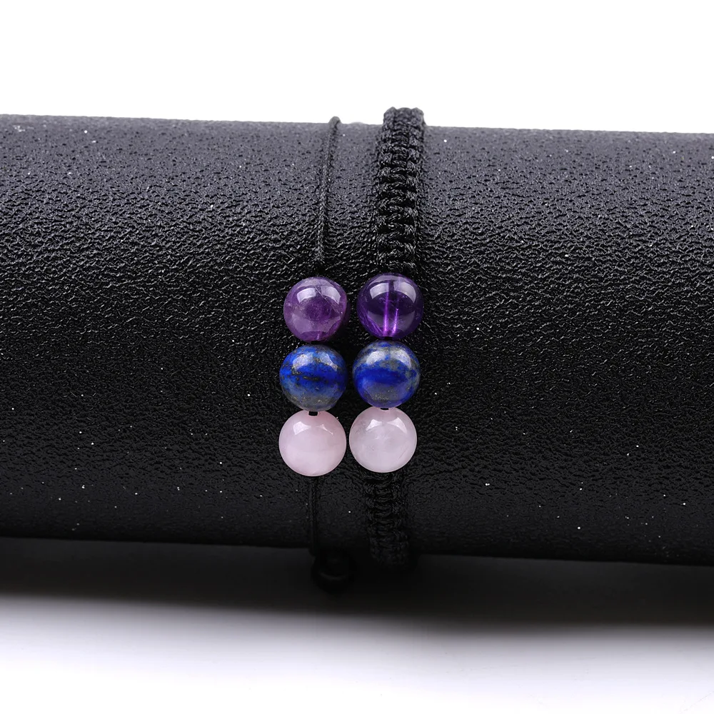 High Quality Natural Stone Bracelet Bulk Jade Stone Beaded Bracelet for Couple