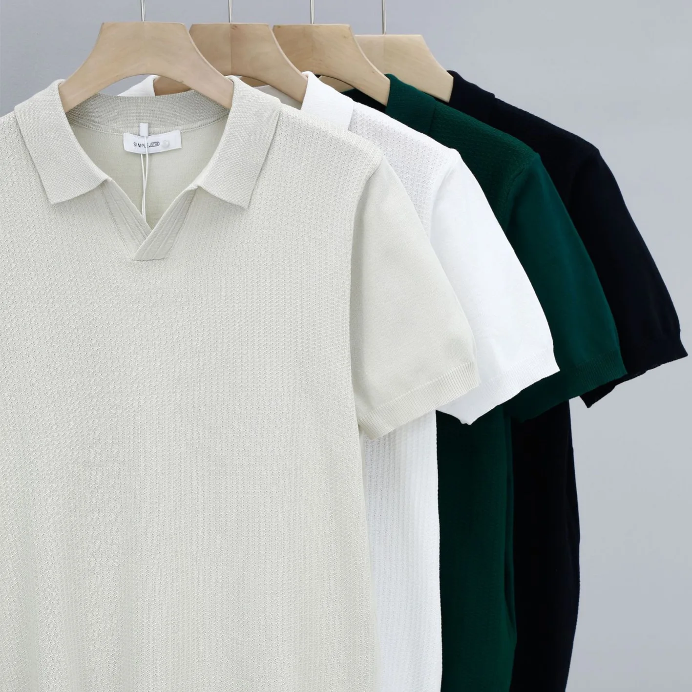 High Quality Custom Logo Golf Polos T Shirt Oversize Vintage Short Sleeve  Solid Color Blank Polo Shirts
