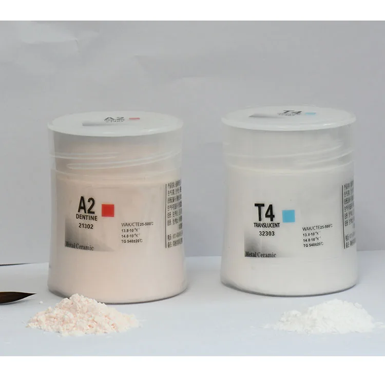 Dental Materials Porcelain oven Metal tooth coating Powder Dentin Enamel Gingival Glaze Dental Ceramic Powder for dental lab