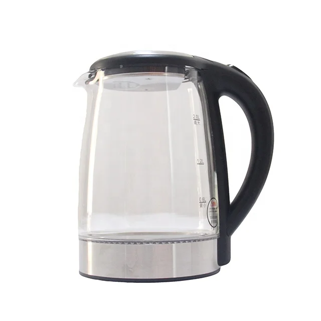 
Home Kitchen Appliance Hot sales 1.7L Temperature changeable Electric Glass Kettle With LED Light 