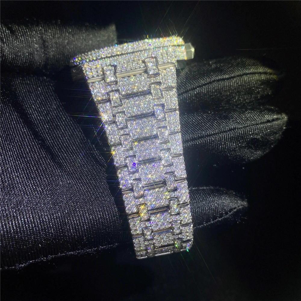  Заказные мужские и женские часы с бриллиантами Iced Out Роскошные модные блестящие циферблатом ободком VVS