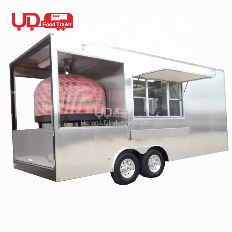 Buy Foodtruck Pizza Food Cart Mini Mobile Kitchen Restaurant Sushi Hamburger Kebab Van Food Trailer Truck