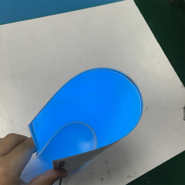ultra slim ultra flexible cuttable EL poster EL panel electroluminescent sheet led display outdoor advertising with low price