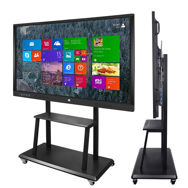  Anti Glare 55 65 75 86 98 Inch Touch Screen LED LCD Display led interactive