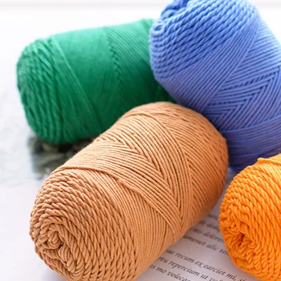 Bojay Высокое качество цветок Радужный шар пряжа 5ply 100 г для вязания крючком пряжа камвольная хлопчатобумажная смешанная пряжа