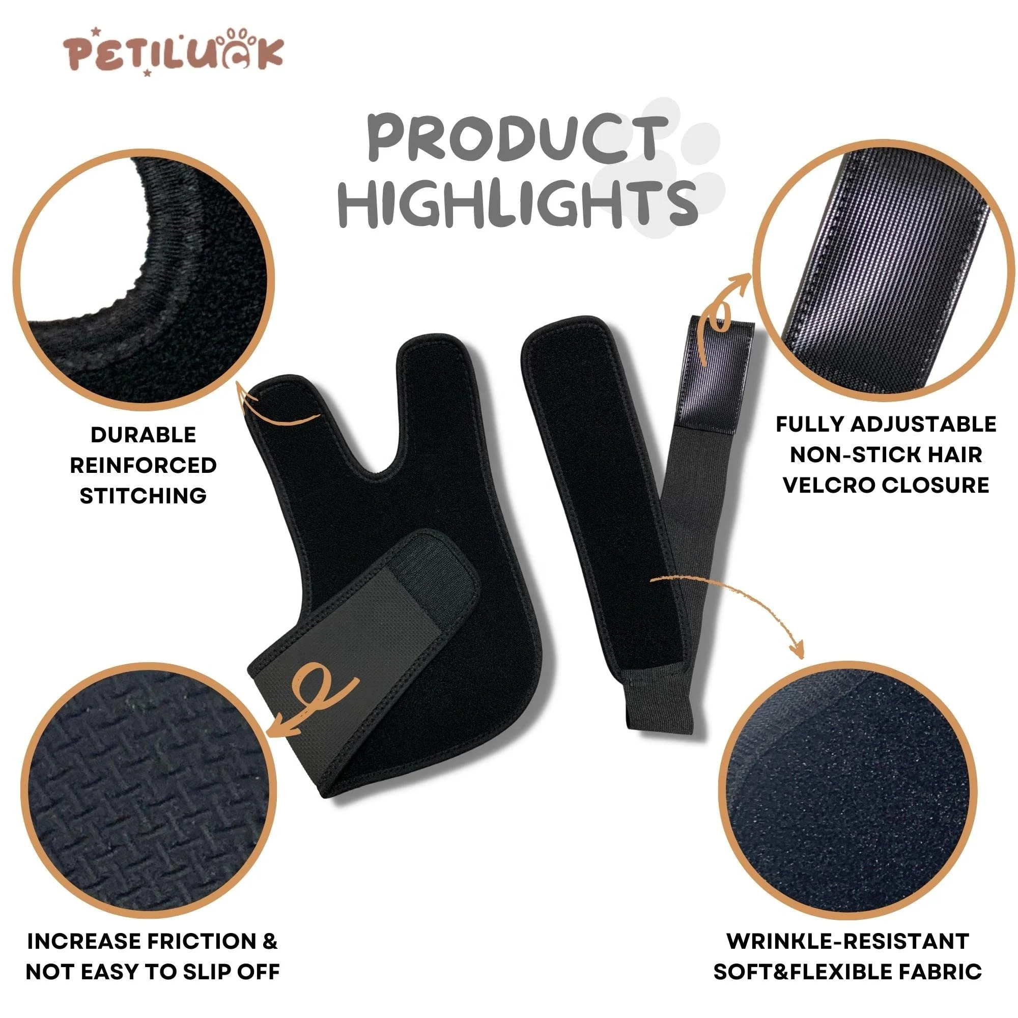 Dog Elbow Brace Protector Pads for Canine Elbow and Shoulder Front Leg Support for Dysplasia, Hygroma Osteoarthritis elbow brace