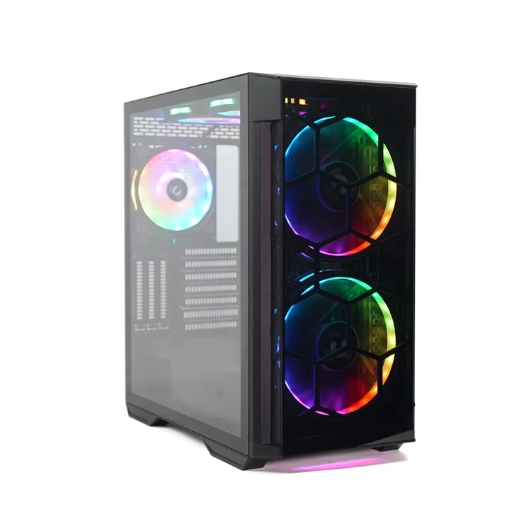 Новейший JNP-S01 чехол для компьютера с закалённым стеклом E ATX