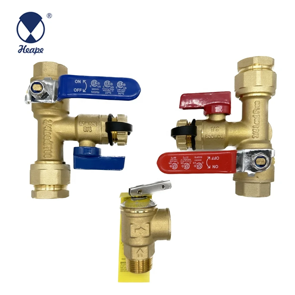 Электроизолятор CSA, 3/4 дюймов, безрезервуарный водонагреватель горячей и холодной воды, комплект сервисных клапанов
