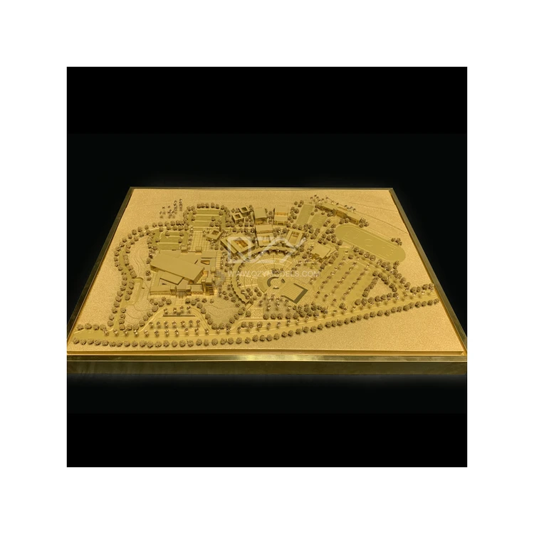 Good Quality 1:500 Bespoke Copper Architectural Scale Model Concept Model