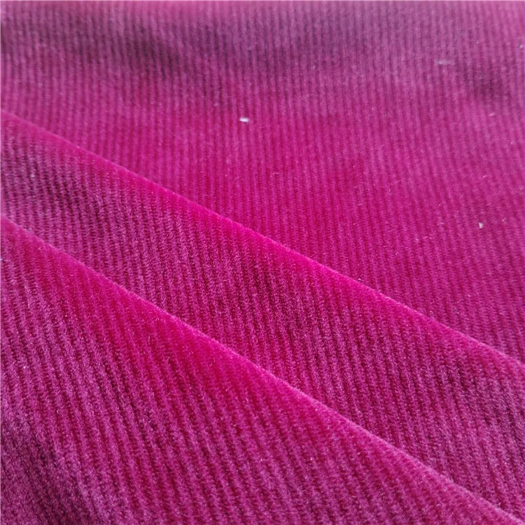 WARP KNIT SUPER SOFT RIB FABRIC SPANDEX VELVET 280GSM STRIPE HOT SALE CHEAP ONE SIDE BRUSH