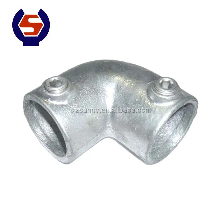 China Made High Quality Tee Joint Pipe Tube Fittings Sliver Malleable Iron Pipe Fitting Key Clamp Pipe Fittings