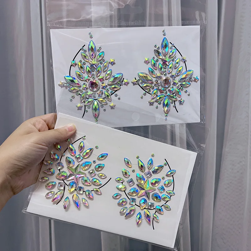 2022 New Arrival Bling Party Makeup Glitter Face paint Eye decoration Diamond Crystal Sticker