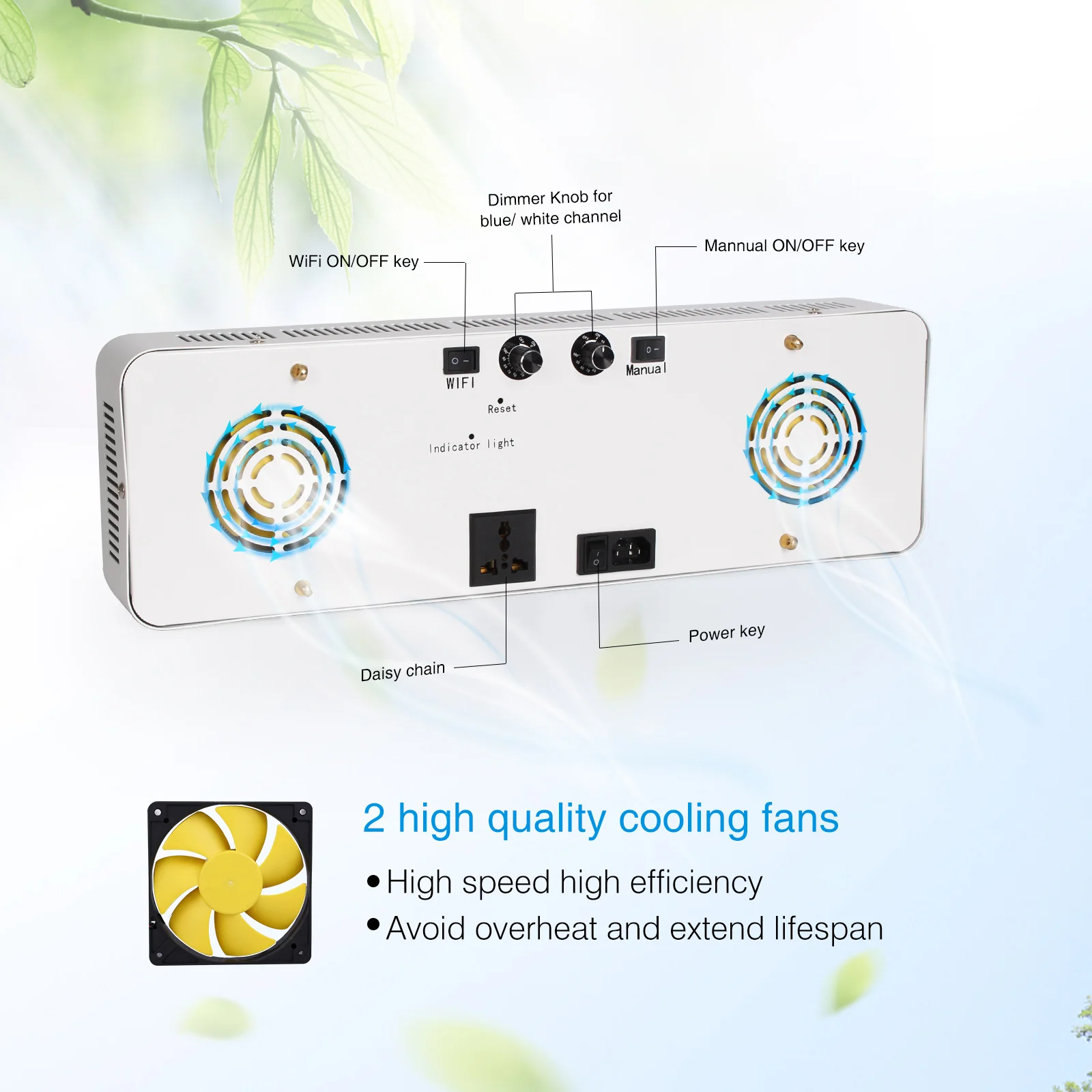 Marine Plants COB LED Grow Light Full Spectrum Aquarium LED Lighting