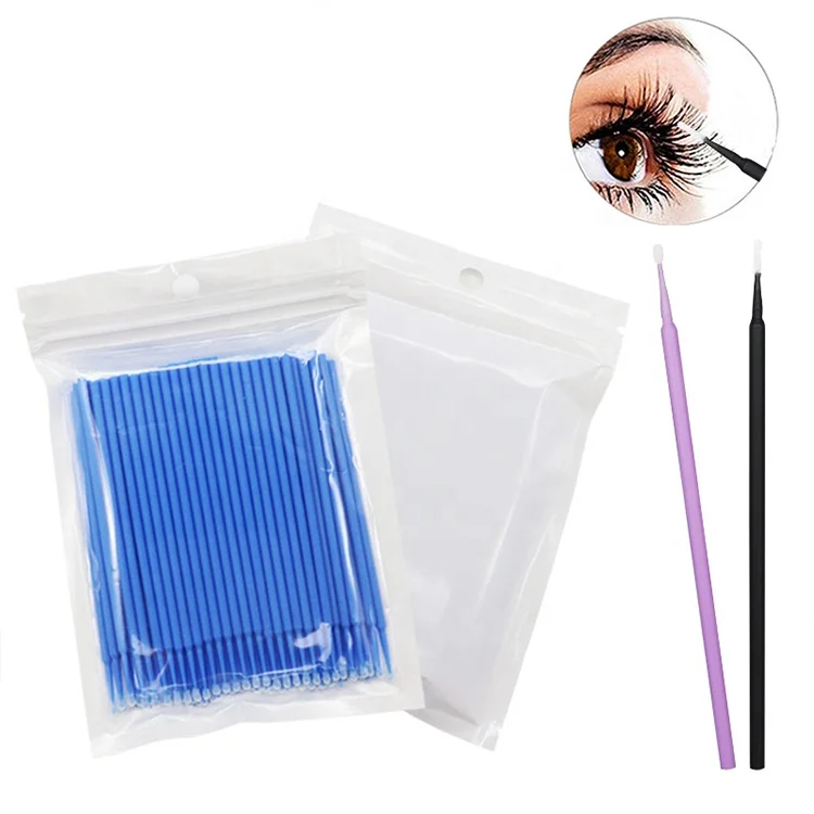 Eyelash Extensions Micro Brushes Disposable Micro Swab Lash Microfiber Applicator