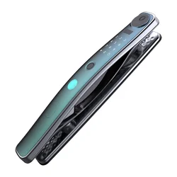 Electronic inteligente combination biometric fingerprint scanner security entrance handle main door lock set smart door lock