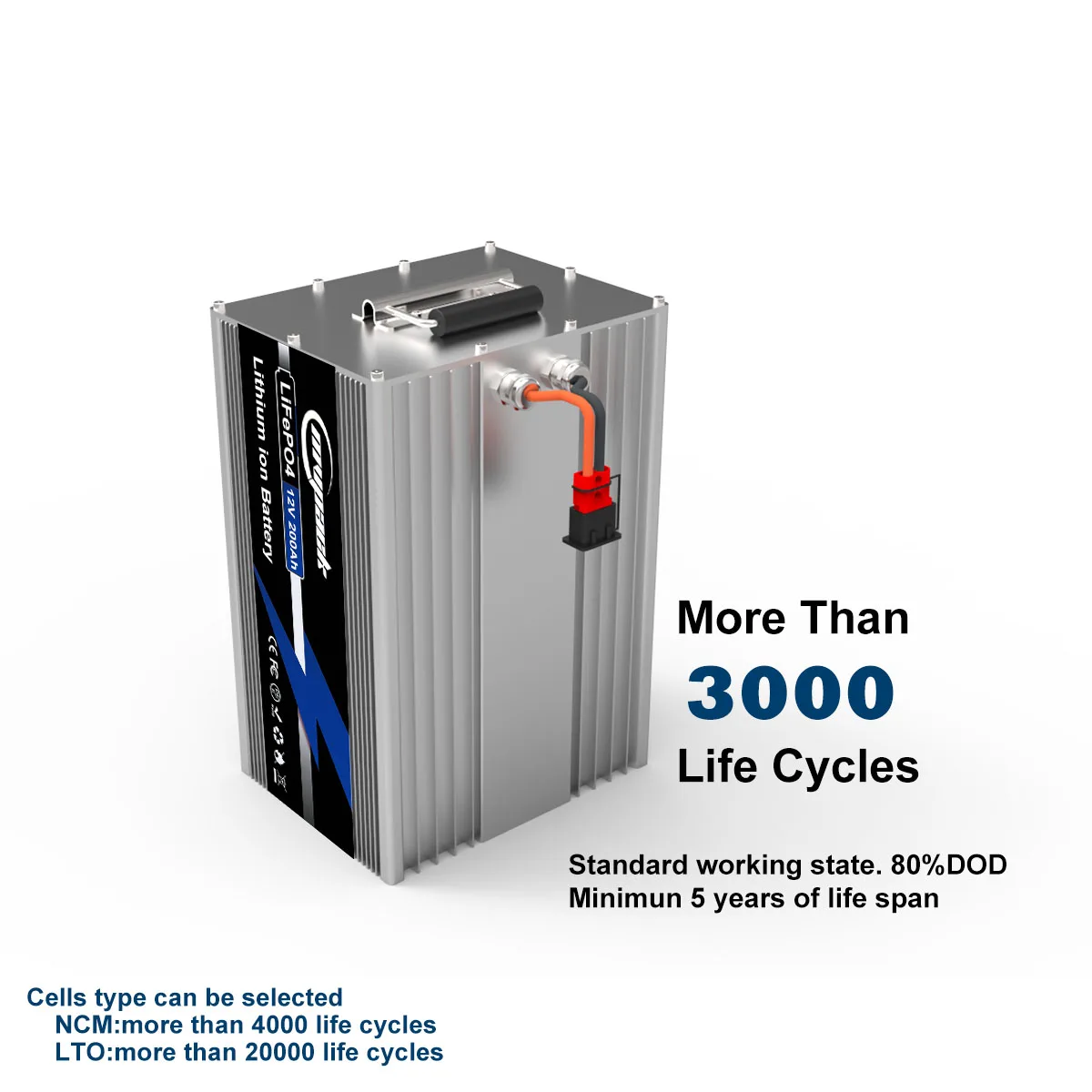 MVPACK Rechargeable deep cycle 12V 200Ah lifepo4 LFP lithium ion battery for Electric Scooter low speed vehicle