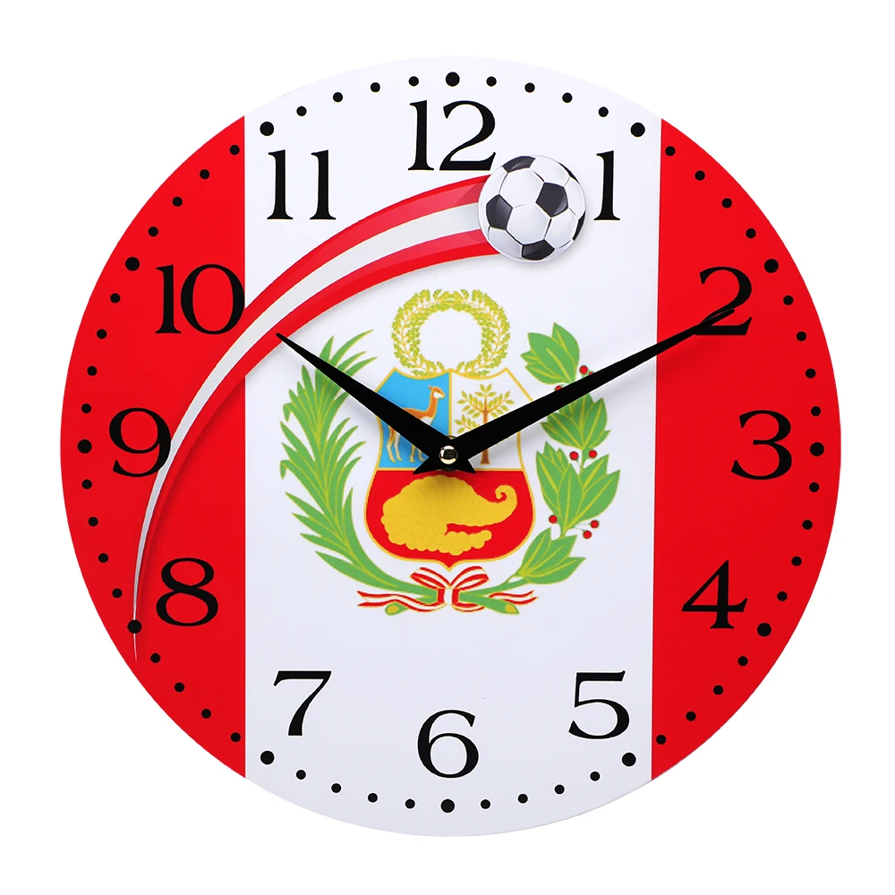 OEM European Custom cheap Modern MDF home decoration Wooden wall clock  for Living Room