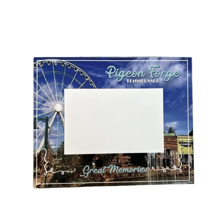 customize flip open card board paper folding photo frame book 4x6 inch,  souvenir paper board photo book frame