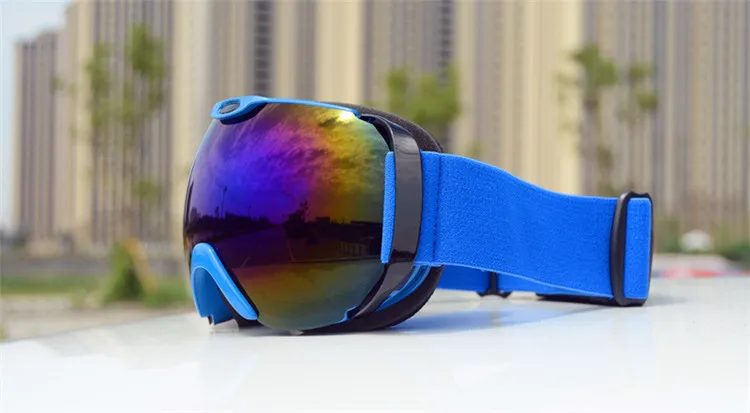 Factory stocks Custom logo color UV Protection mirror coated tinted lens Snow sports Goggles Ski Goggles
