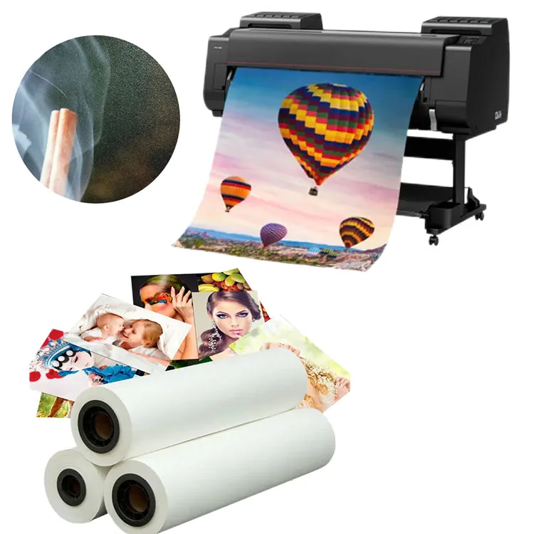 Wholesale 260g 24 36 42 50 60 inch inkjet rc satin photo paper roll