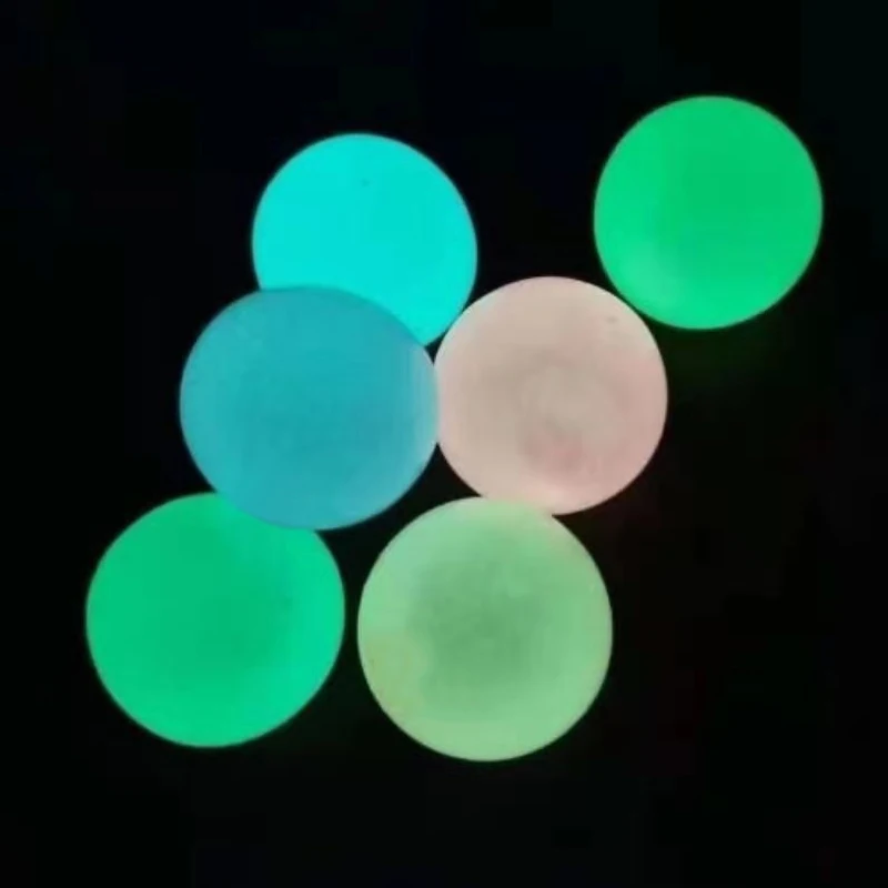 Заводской люминесцентный снятие стресса массаж рук массажный потолочный мяч клейкие настенные шарики светятся в темноте