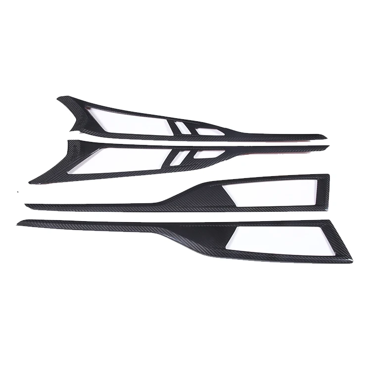 Car Door Handle Button Panel Decoration Frame Cover For BMW 8 Series G14 G15 G16 2018-2023Real Carbon Fiber Interior Accessories