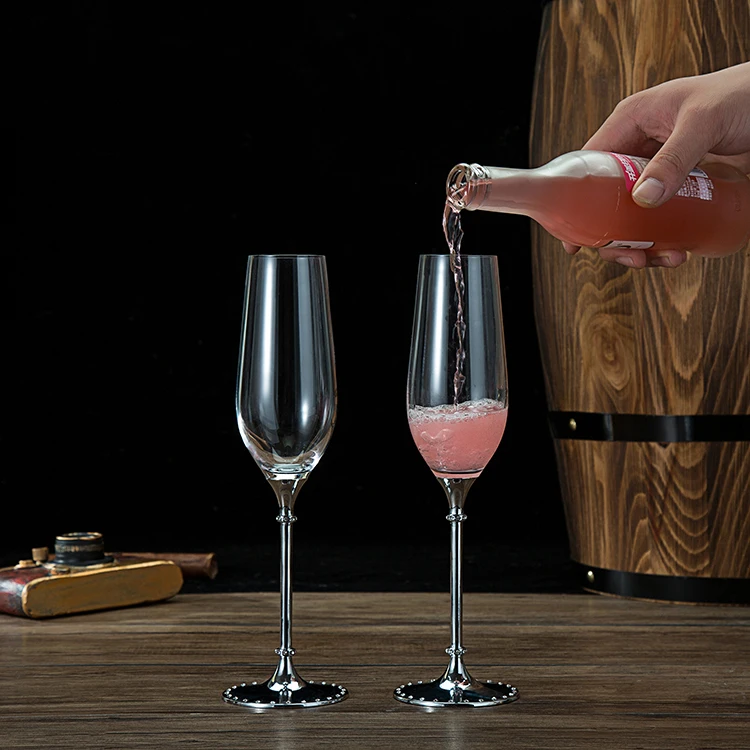 Crystal diamond wine glass factory direct red wine glass high-end household European style goblet Wholesale Wine Glasses
