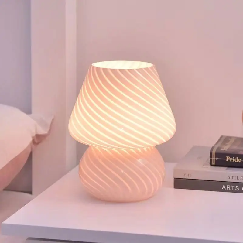 Post-Modern Luxury Hotel Bedroom Light Rgb Acrylic Cube Wide Desk Woven Table Lamp