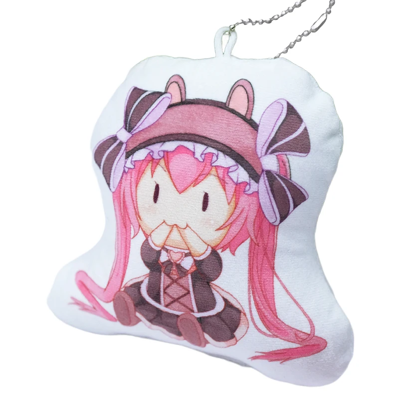 Factory cheap price  custom printed Mini Cute Dakimakura anime keychain Doll Keychains