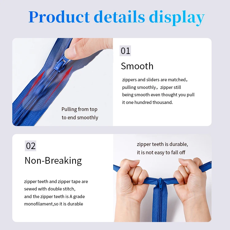 Colorful Nylon Zipper Roll 3# 5# 7# 8# 10# Factory Price Zipper Long Chain Zippers For Handbags bags luggage Sewing Sale