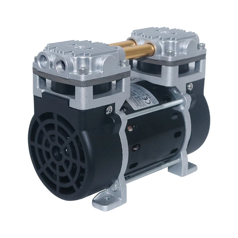 manufacturer high precision low noise silent 55L/min oil-free mini small piston type vacuum pump