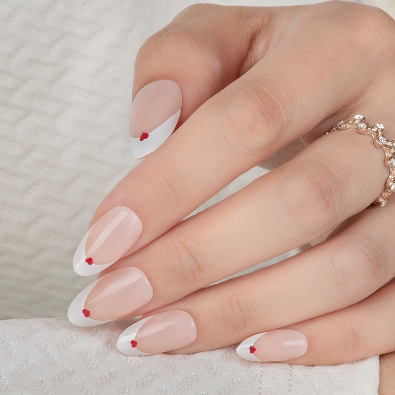 Top Trending Nail Supplier Wholesale Price INS Designed Full Cover Oval Fingernails Faux Ongles Press on Nails